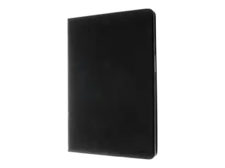 Insmat Exclusive - Lommebok for mobiltelefon papir, kartong, lær, termoplast-polyuretan (TPU) - svart - for Samsung Galaxy Tab S9 FE+