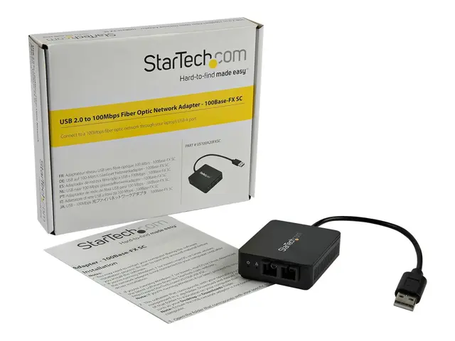 Startech USB to Fiber Optic Converter, 100Mbps, 2.0 Network Adapte...