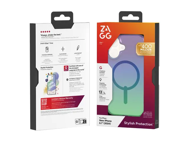 ZAGG Milan Snap - Baksidedeksel for mobiltelefon MagSafe-samsvar g...