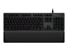 Logitech Gaming G513 - Tastatur bakgrunnsbelyst - USB - Nordisk - tastsvitsj: GX Brown Tactile - karbon