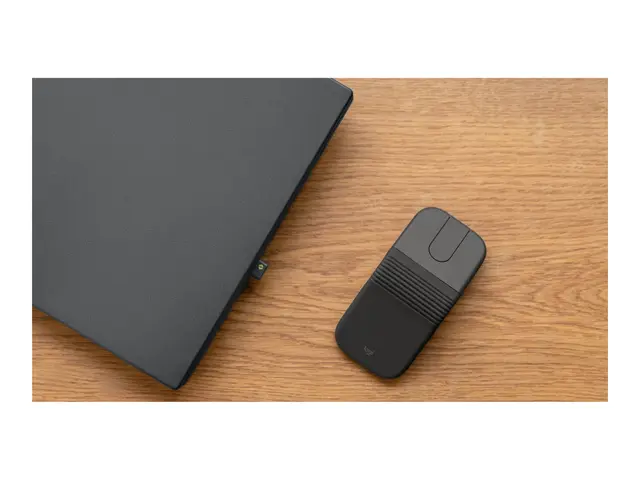 Logitech Mobi Fold for Business - Mus - høyre- og venstrehåndet optisk - 4 knapper - trådløs - Bluetooth 5.0 LE, 2.4 GHz - Logitech Logi Bolt USB-C-mottaker - grafitt 