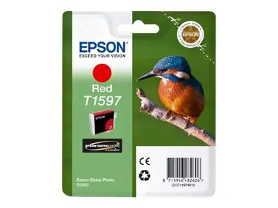Epson T1597 - 17 ml - rød - original - blister - blekkpatron - for...