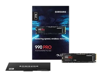 Samsung 990 PRO MZ-V9P2T0BW - SSD kryptert 2 TB intern M.2 2280 PC...