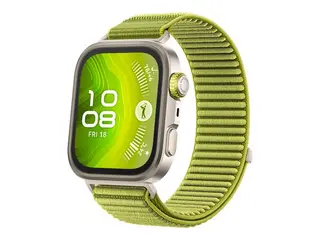 Huawei Watch Fit 4 Pro - Aluminiumslegering smartklokke med stropp - nylon - grønn - håndleddstørrelse: 130-210 mm - display 1.82" - Bluetooth - 30.4 g - titaniumgrønn