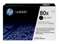 HP 80x - Høy ytelse - svart - original - LaserJet tonerpatron (CF280X) - for LaserJet Pro 400 M401, MFP M425