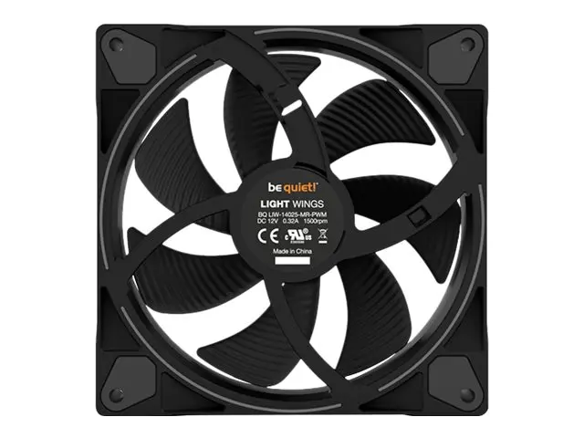 be quiet! Light Wings - Kabinettvifte PWM 140 mm svart
