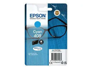 Epson 408 - 14.7 ml - høykapasitets - cyan original - blister - blekkpatron - for WorkForce Pro WF-C4810DTWF