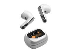 JBL LIVE Flex 4 - True wireless-hodetelefoner med mikrofon i øret - Bluetooth - aktiv støydemping - sølv