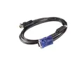 APC - Tastatur / video / musekabel (KVM) USB, HD-15 (VGA) til HD-15 (VGA) - 1.83 m - for P/N: AP5201, AP5202, AP5808, AP5816, KVM1116R