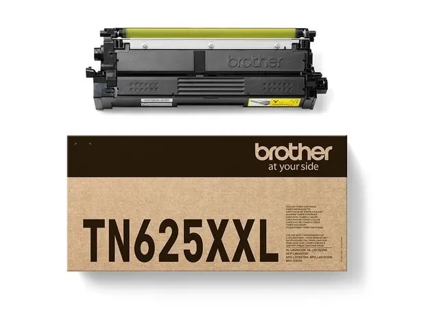 Brother TN625XXLY - Høykapasitets gul original boks tonerpatron fo...