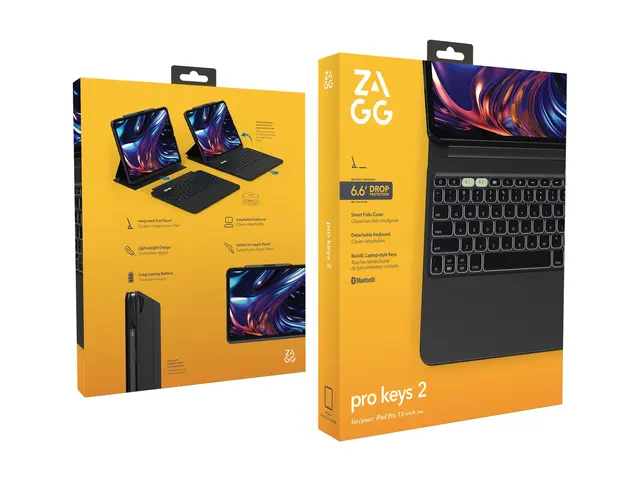 ZAGG Pro Keys 2 - Tastatur og folioveske (foliodekke) bakgrunnsbel...
