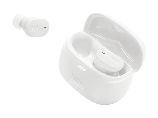 JBL TUNE Buds 2 - True wireless-hodetelefoner med mikrofon i øret - Bluetooth - aktiv støydemping - hvit 