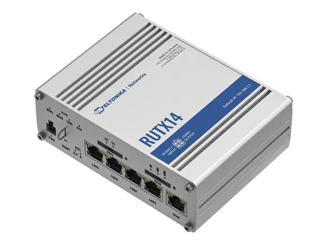 Teltonika RUTX14 - Trådløs ruter WWAN 5-port svitsj 1GbE Wi-Fi 5 D...