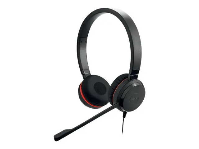 Jabra Evolve 20SE MS stereo - Hodesett on-ear kablet USB-C, USB-A ...