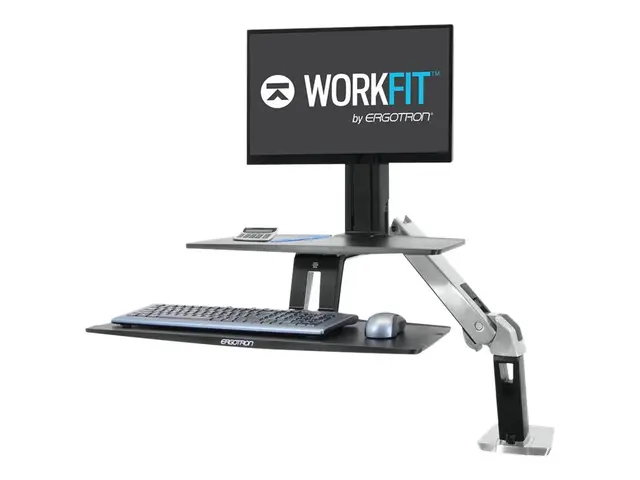 Ergotron WorkFit-A Single LD Workstation With Suspended Keyboard -...