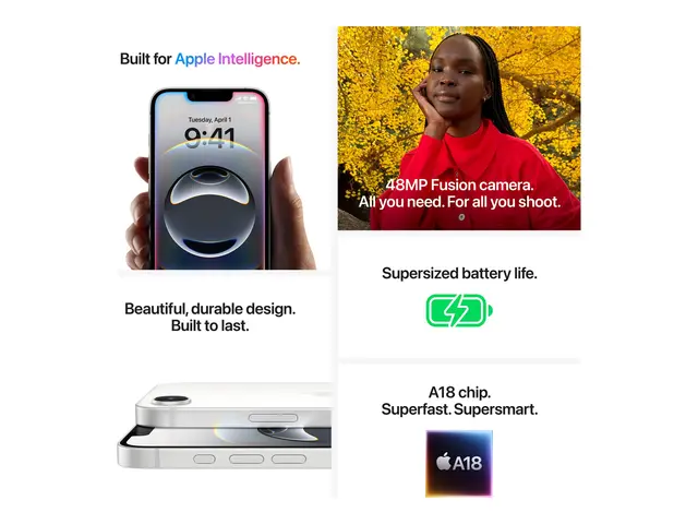 Apple iPhone 16e - Hvit - 128 GB - TN 