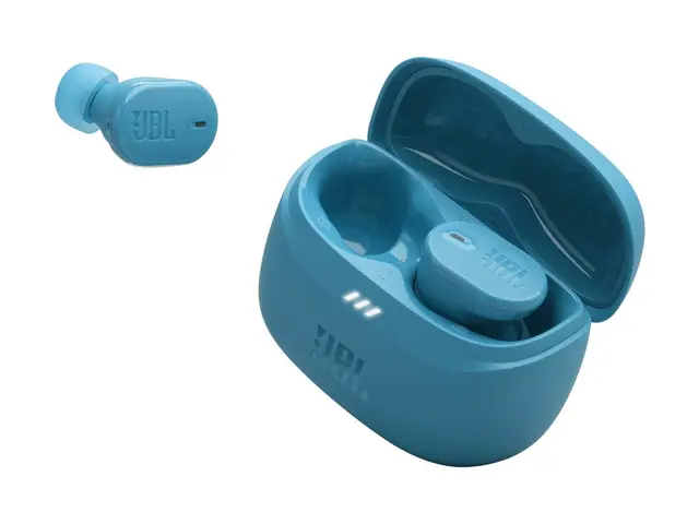 JBL TUNE Buds 2 - True wireless-hodetelefoner med mikrofon i øret - Bluetooth - aktiv støydemping - turkis 