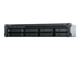 Synology RackStation RS1221+ - NAS-server 8 brønner - 128 TB - kan monteres i rack - SATA 6Gb/s - HDD 16 TB x 8 - RAID 0, 1, 5, 6, 10, JBOD - RAM 4 GB - Gigabit Ethernet - iSCSI støtte - 2U