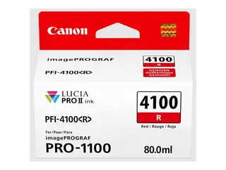 Canon PFI-4100 R - 80 ml - rød - original hengeboks - blekkbeholder - for imagePROGRAF PRO-1100