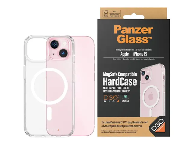 PanzerGlass HardCase - Clear Edition baksidedeksel for mobiltelefo...