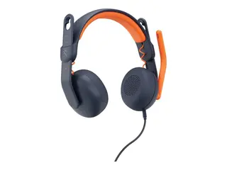 Logitech Zone Learn On-Ear Wired Headset for Learners, USB-A Hodetelefoner med mikrofon - on-ear - erstatning - kablet - USB-C