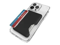 Speck - Visittkortboks for 3 kredittkort med klikkl&#229;s - MagSafe-samsvar - svart - for Apple iPhone 14, 14 Pro, 14 Pro Max, 15, 15 Pro, 15 Pro Max