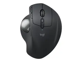 Logitech Ergo Series MX Ergo S - Styrekule ergonomisk - avansert - optisk - 8 knapper - tr&#229;dl&#248;s - Bluetooth, 2.4 GHz - Logitech Logi Bolt USB-mottaker - grafitt