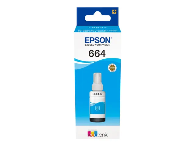 Epson T6642 - 70 ml - cyan - original - blekkrefill - for EcoTank ...