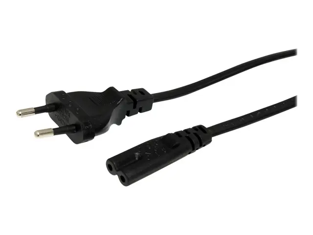 StarTech.com 1m (3ft) Laptop Power Cord, EU Plug to C7, 2.5A 250V,...