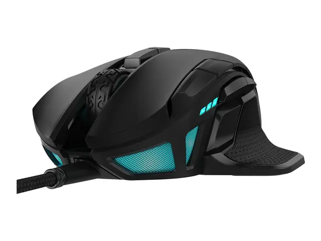 CORSAIR Gaming NIGHTSWORD RGB FPS/MOBA - Mus - optisk - 8 knapper ...