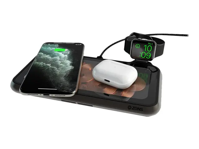 Zens Liberty - Glass Limited Edition trådløs ladepute + AC-strømad...