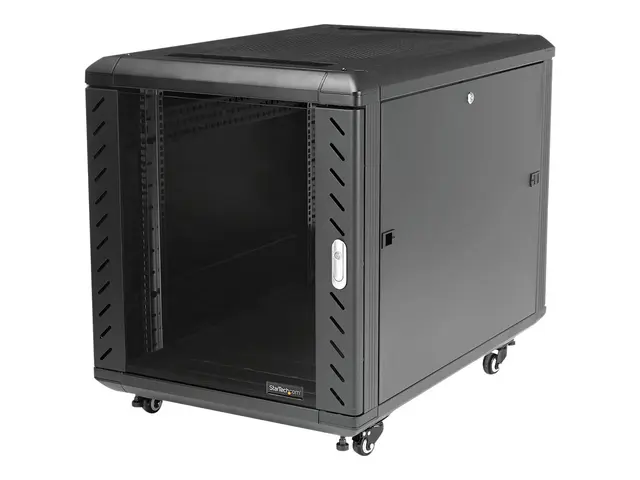 StarTech.com 12U AV Rack Cabinet - Network Rack with Glass Door - ...