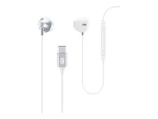 Cellular Line Orbit - &#216;repropper med mikrofon i &#248;ret - kablet - USB-C - hvit