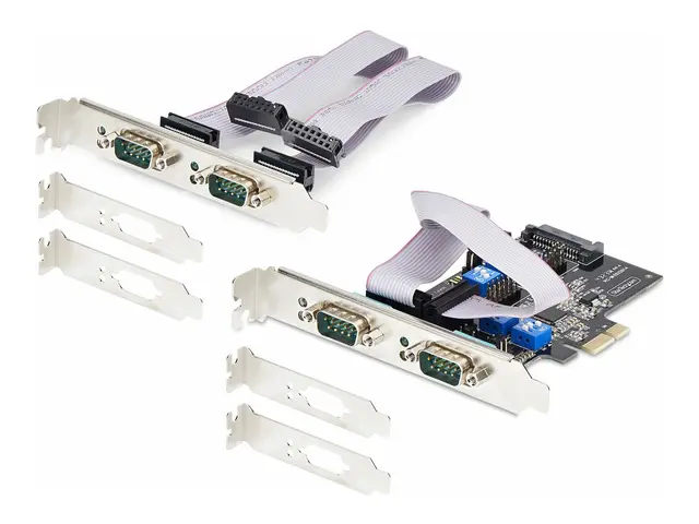 Startech 4-Port Serial PCIe Card, Quad-Port PCI Express to RS232/R...