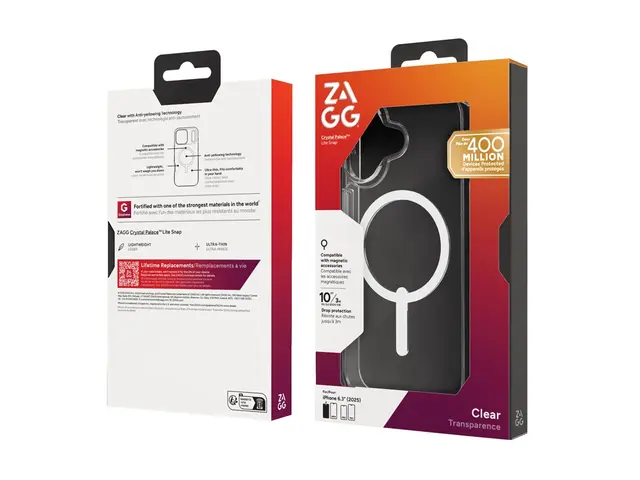 Zagg Crystal Palace Lite - Baksidedeksel for mobiltelefon MagSafe-...