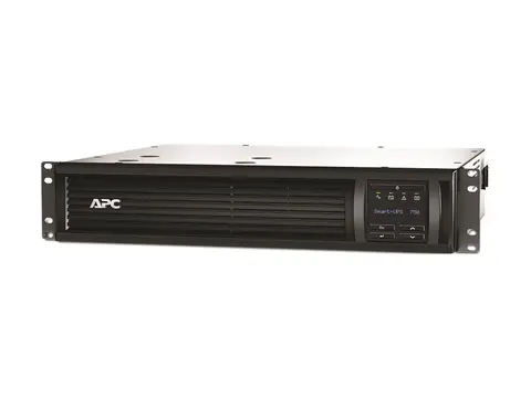 APC Smart-UPS 750VA LCD RM - UPS - 500 watt 750 VA - med APC UPS Network Management Card