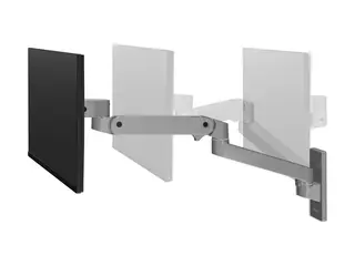 Ergotron LX Pro - Monteringssett (skjermarm) modulær - for LCD-skjerm - aluminium - mørk grå - skjermstørrelse: inntil 34" - veggmonterbar