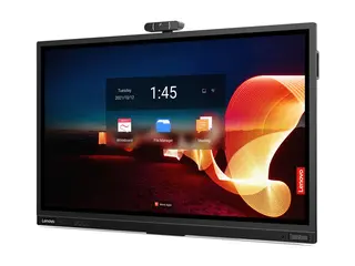 Lenovo ThinkVision T65 - 65&quot; Diagonalklasse LED-bakgrunnsbelyst LCD-skjerm interaktiv - med ber&#248;ringsskjerm (multiber&#248;ring) / 8-mikrofonsoppstilling - Smart TV - Android - 4K UHD (2160p) 3840 x 2160 - HDR - Direct LED - ravnsort