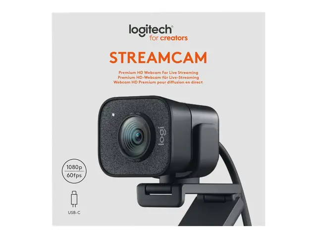Logitech StreamCam - Direktestrømningskamera farge 1920 x 1080 108...