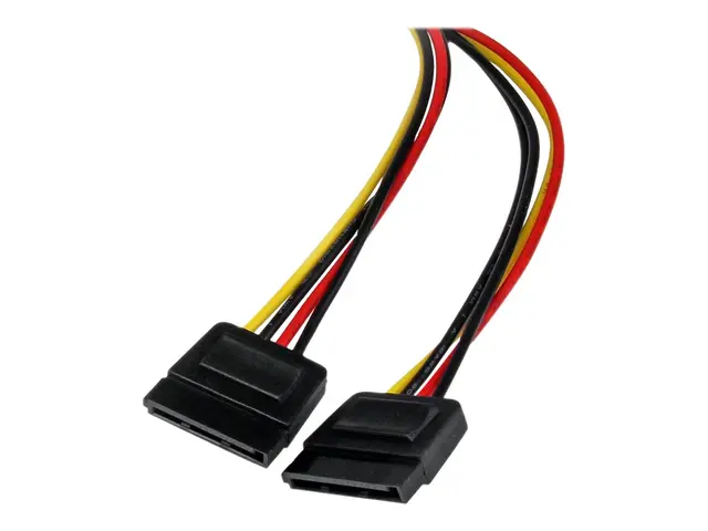 StarTech.com 12in LP4 to 2x SATA Power Y Cable Adapter - Molex to ...