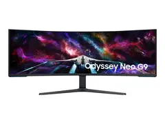 Samsung Odyssey Neo G9 S57CG952NU G95NC Series - QLED-monitor - gaming - kurvet - 57&quot; - 7680 x 2160 Dual UHD @ 240 Hz - VA - 1000 cd/m&#178; - 1000000:1 - DisplayHDR 1000 - 1 ms - 3xHDMI, DisplayPort - svart, hvit