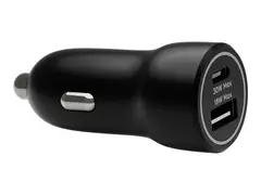 dbramante1928 re-charge - Bilstrømadapter 30 watt - 2 utgangskontakter (USB-C, USB) - svart