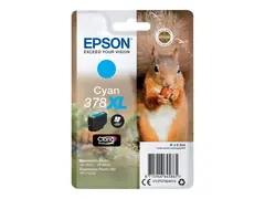 Epson 378XL - 9.3 ml - høykapasitets - cyan original - blister - blekkpatron - for Expression Home XP-8605, 8606; Expression Home HD XP-15000; Expression Photo XP-8505, 8700