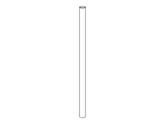 Ergotron - Monteringsstang - svart - for Flat Panel Monitor ARMS DS100 Series