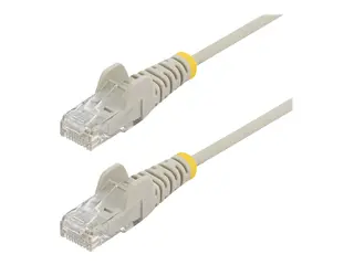 STARTECH.COM 2 m CAT6 Cable - Slim CAT Patch Cord - Grey- Snagless RJ45 Connect