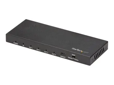 StarTech.com HDMI Splitter - 4-Port 4K 60Hz 1 In 4 Out Way Port (S...
