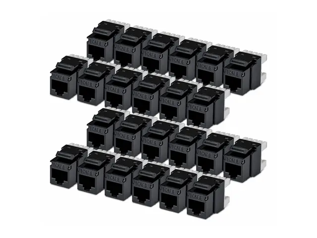 Startech - Trapes-jakk - 180°, 110 punch down - CAT 6 - UTP - RJ-4...