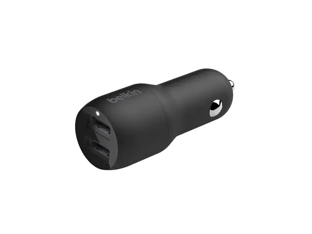 Belkin BoostCharge Dual Charger - Bilstrømadapter 24 watt 4.8 A 2 ...