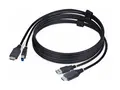 StarTech.com 6ft (1.8m) HDMI and USB 5Gbps KVM Cable Tastatur / video / musekabel (KVM) - HDMI, USB-type A (hann) til HDMI, USB Type B (hann) - 1.8 m - 4K 60Hz st&#248;tte, HDR10-st&#248;tte - svart