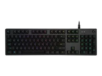 Logitech Gaming G512 - Tastatur - bakgrunnsbelyst - USB - QWERTY -...